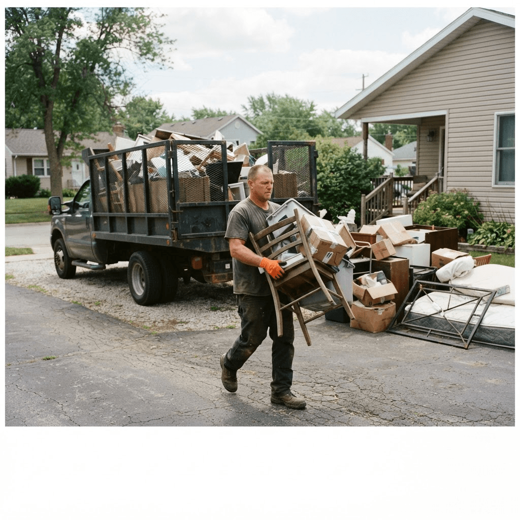 Junk Removal in progress